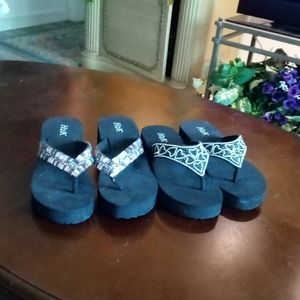 Sandals size 6 Stone Embellished